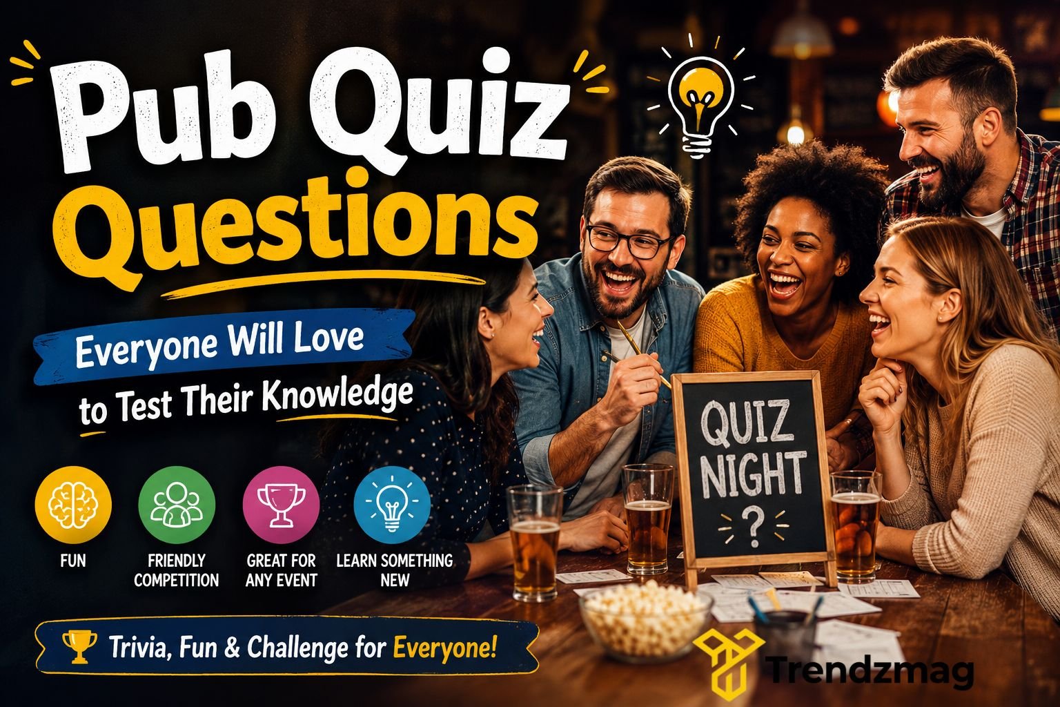 Pub Quiz Questions Everyone Will Love to Test Their Knowledge